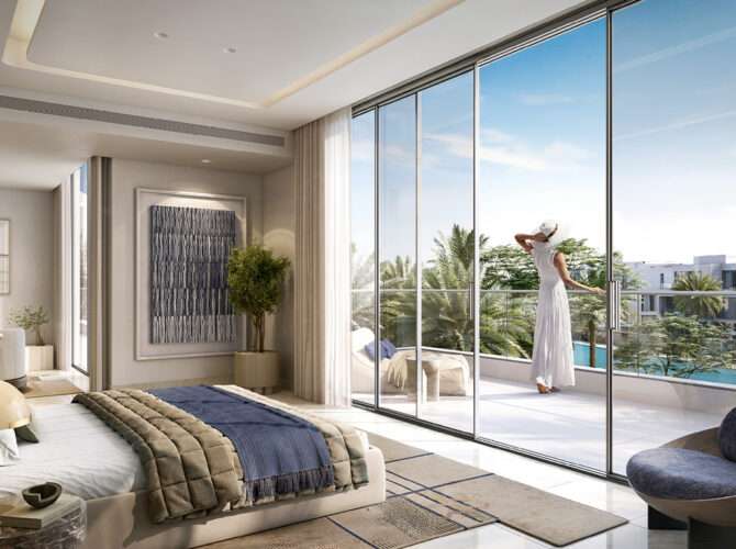 Bedroom at Ostra palace villa