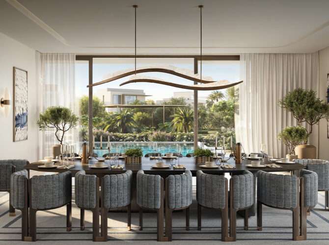 Dinning space at Ostra palace villa