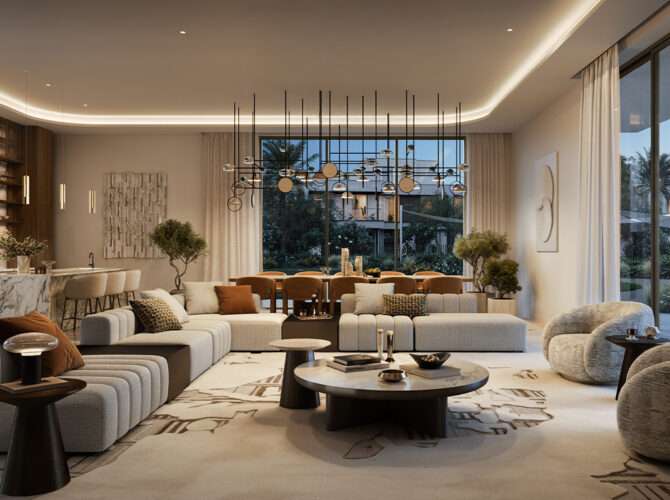 Living space at Ostra Palace villa